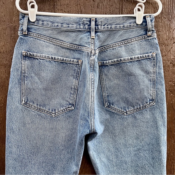 Agolde Riley High Rise Straight Crop Jeans Size 30 - Picture 10 of 14